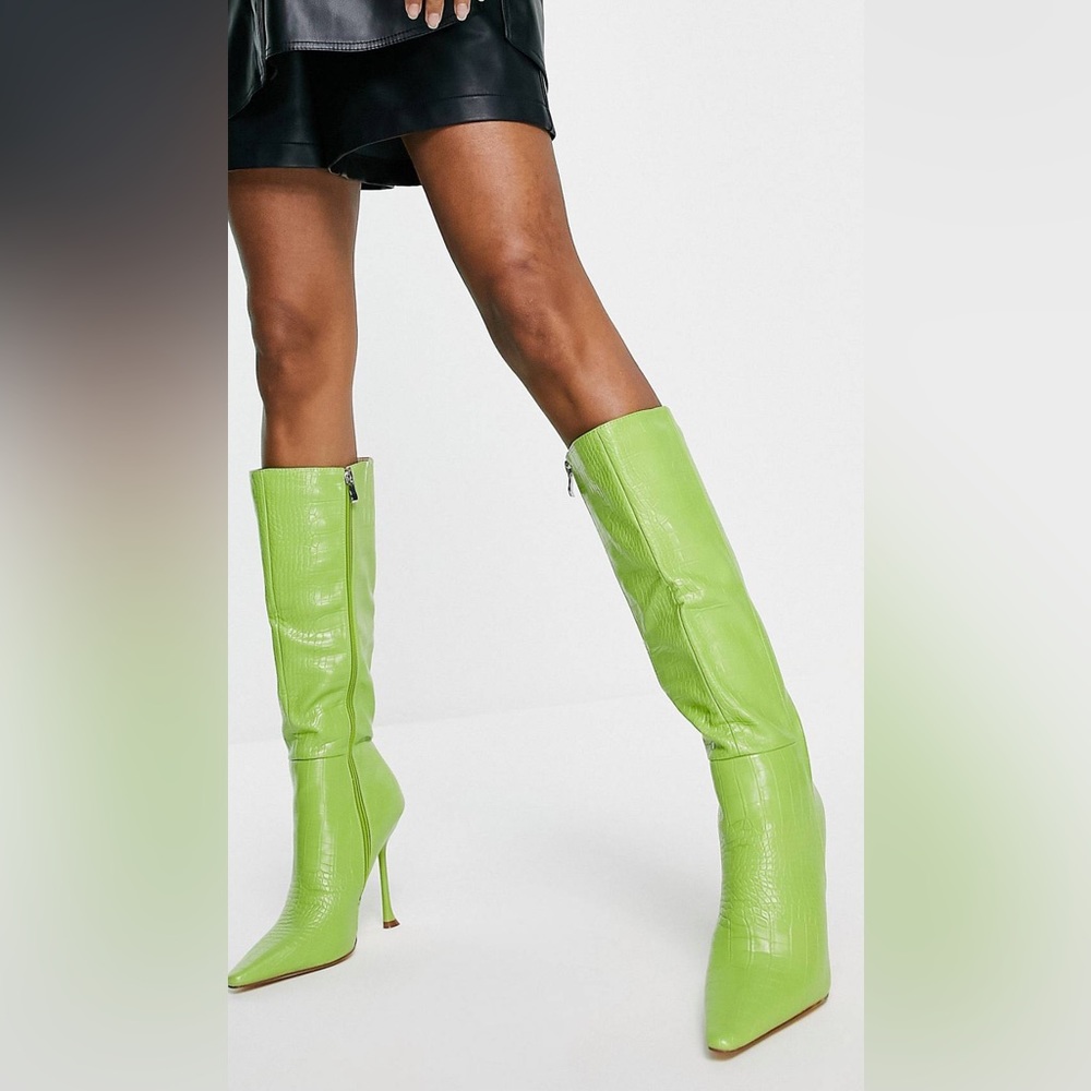 Lime Green Boots